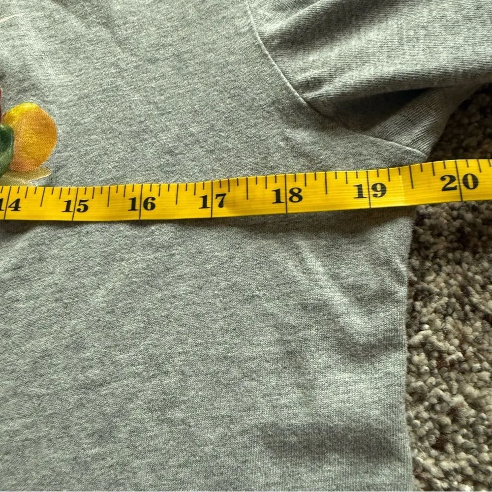 The Nike Tee with Fruit sneaker Tee Shirt size Medium - gray